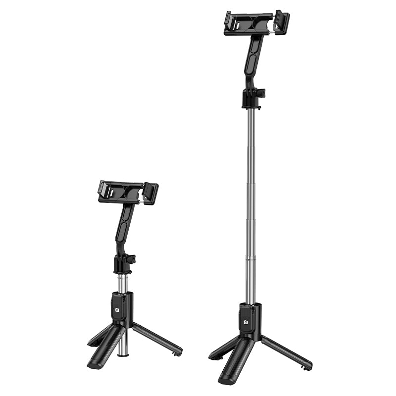 Bluetooth Selfie Stick Borofone BY14 Graceful, 4,5 Zoll - 7 Zoll, Schwarz