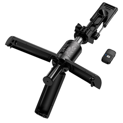 Bluetooth Selfie Stick Borofone BY14 Graceful, 4,5 Zoll - 7 Zoll, Schwarz