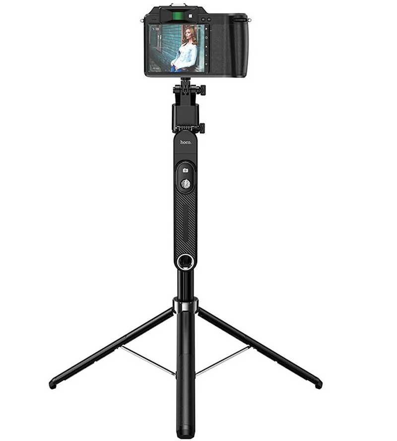 Selfie Stick Bluetooth HOCO K32 Face Tracking, 4,5 Zoll - 7 Zoll, Schwarz