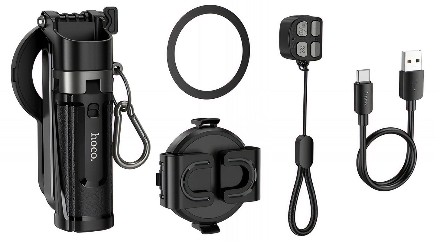 Perche à selfie Bluetooth HOCO K27 Pro, Universelle, Noire