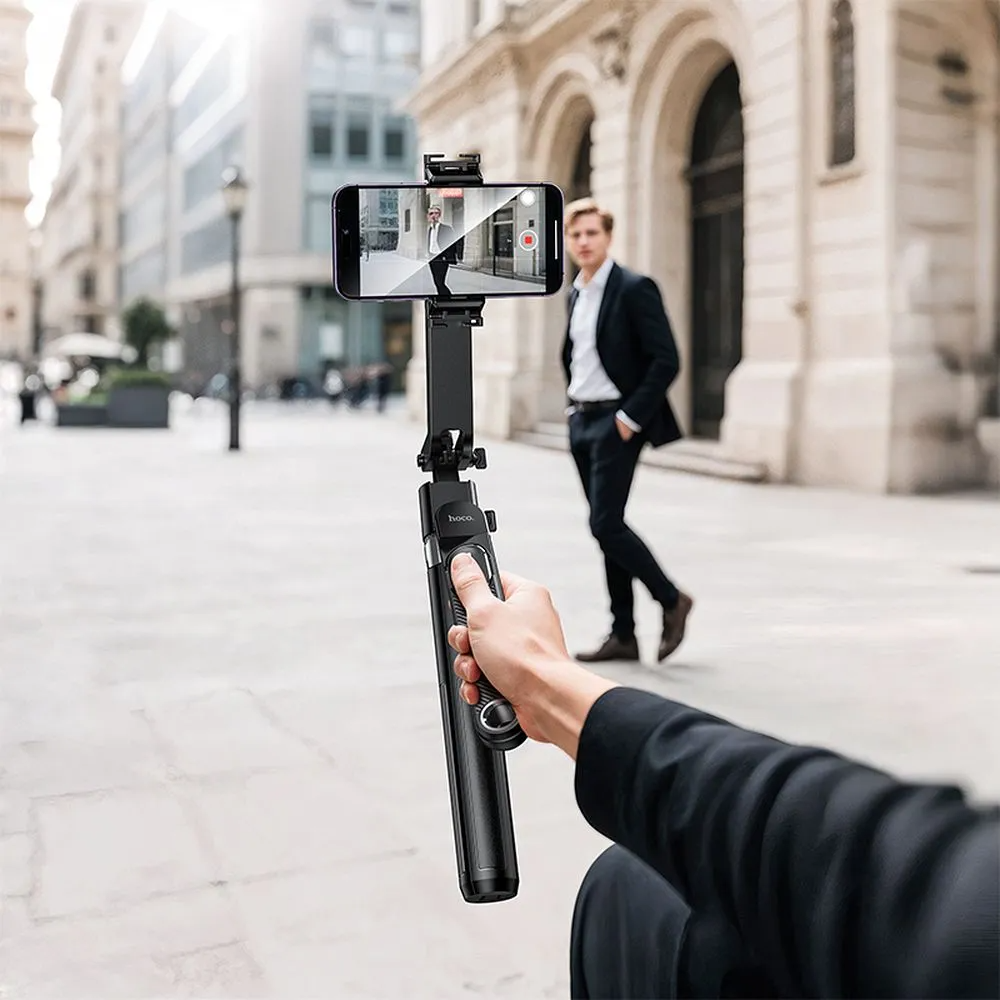 Selfie Stick Bluetooth HOCO K32 Face Tracking, 4,5 Zoll - 7 Zoll, Schwarz