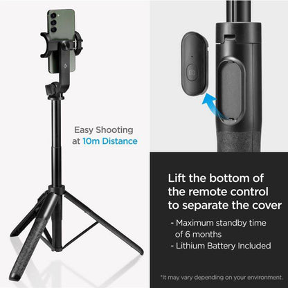 Selfie Stick Bluetooth Spigen S560W, Universel, Noir