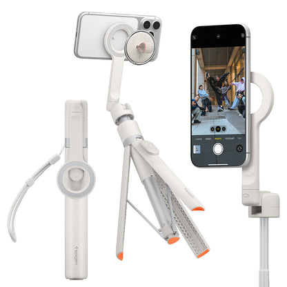 Selfie Stick Bluetooth Spigen S582W, Universal, Beige AMP11373