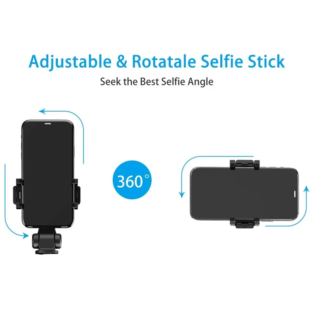 Selfie Stick Bluetooth Techsuit L01, Universal, Schwarz