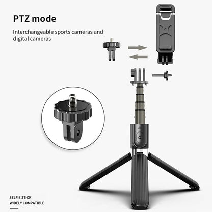 Selfie Stick Bluetooth Techsuit L03, Universal, Schwarz