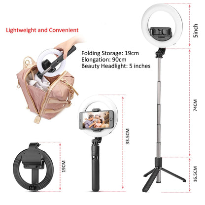 Selfie Stick Bluetooth Techsuit L07, Universal, Black