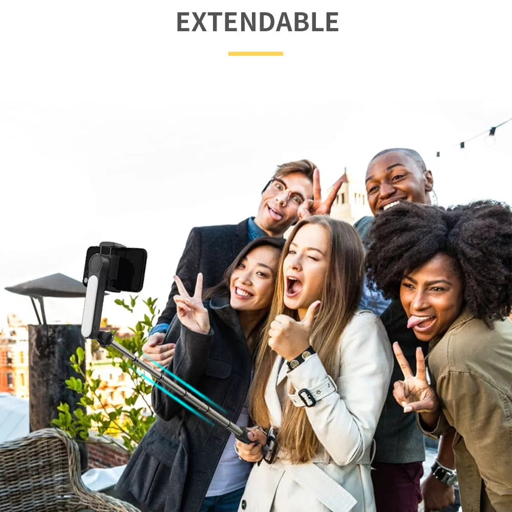 Stabilisateur Gimbal Bluetooth Techsuit L09, Universel, Noir