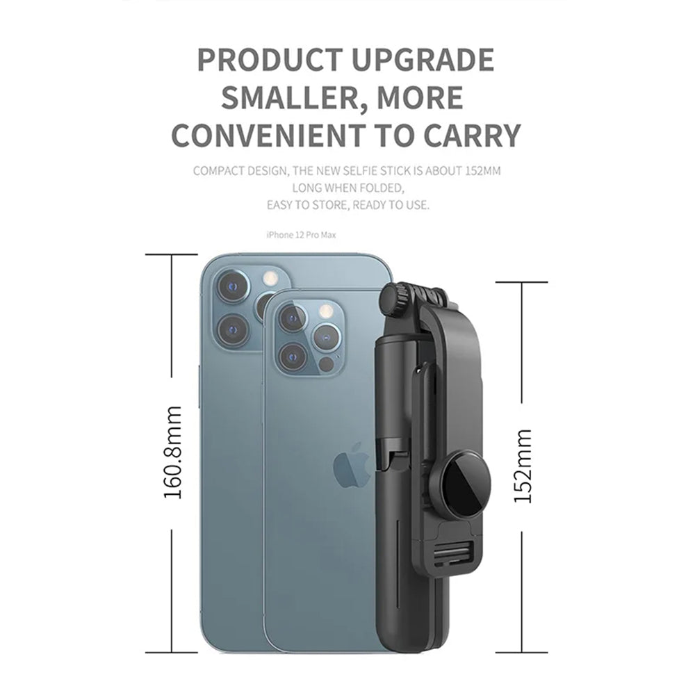 Selfie Stick Bluetooth Techsuit L10, Universal, Schwarz