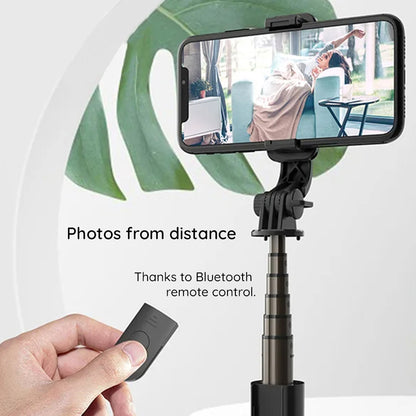 Selfie Stick Bluetooth Techsuit L10, Universal, Schwarz