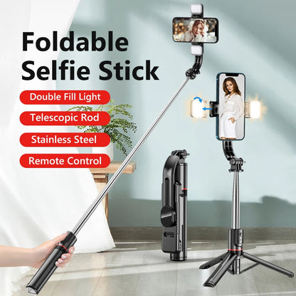 Selfie Stick Bluetooth Techsuit L13d, Universal, Schwarz