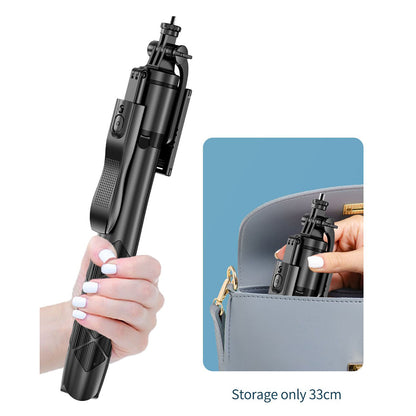 Selfie Stick Bluetooth Techsuit L16, Universal, Schwarz