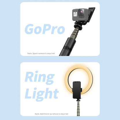 Selfie Stick Bluetooth Techsuit Q06, Universal, Schwarz