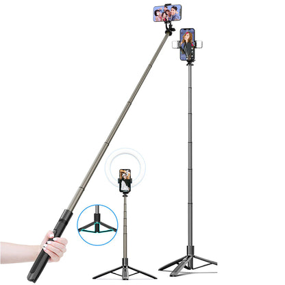 Selfie Stick Bluetooth Techsuit Q06, Universal, Schwarz