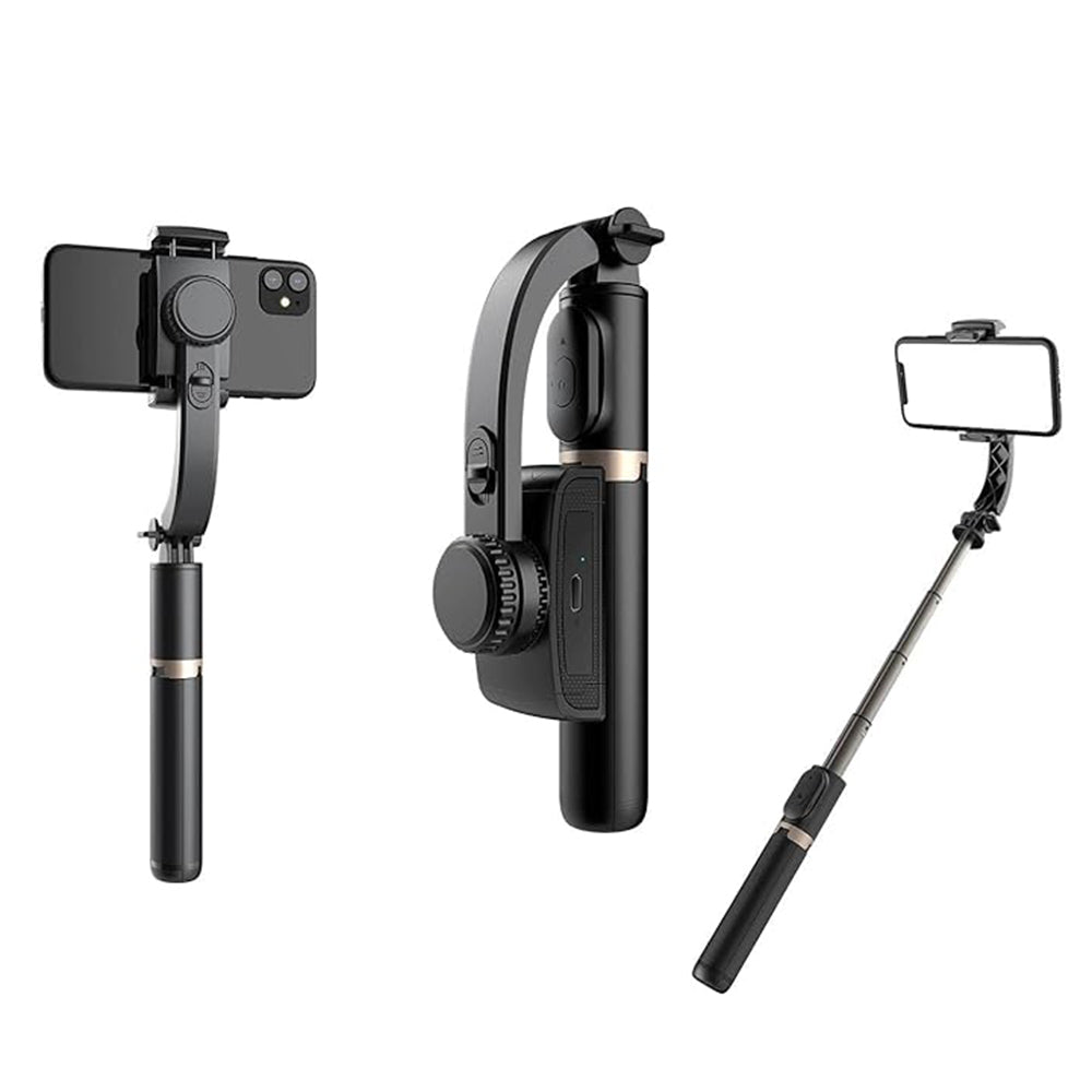 Perche à selfie Bluetooth Techsuit Q08, Universelle, Noire