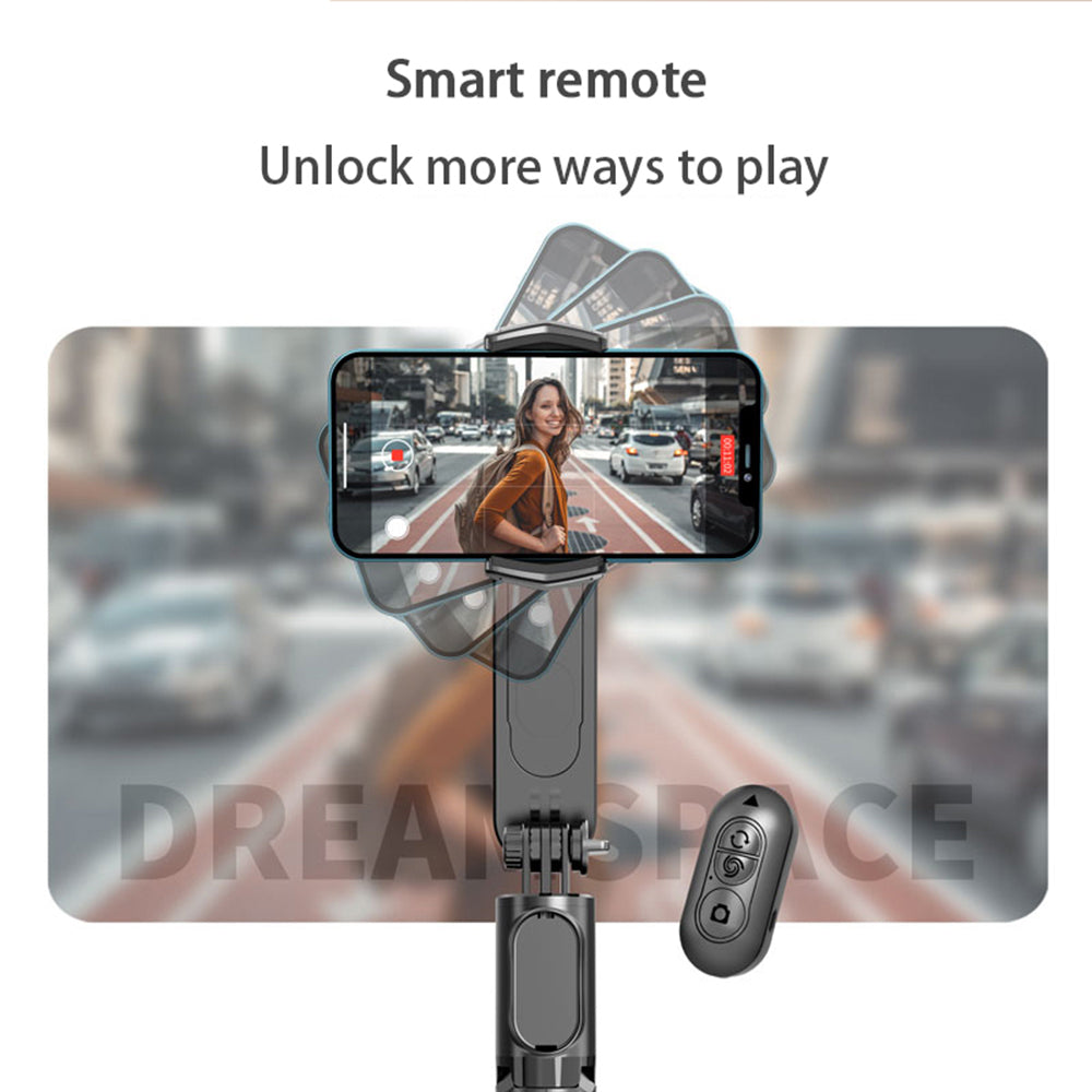 Perche à selfie Bluetooth Techsuit Q09, Universelle, Noire