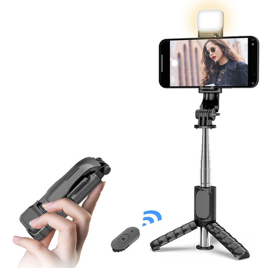 Selfie Stick Bluetooth Techsuit Q11s, Universel, Noir