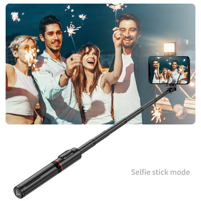 Selfie Stick Bluetooth Techsuit Q12S, Universal, Schwarz