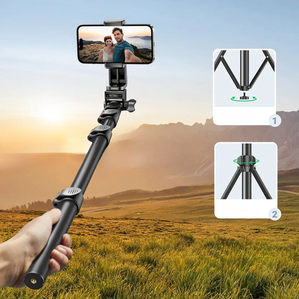 Selfie-Stick Bluetooth UGREEN LP680, Universal, Schwarz