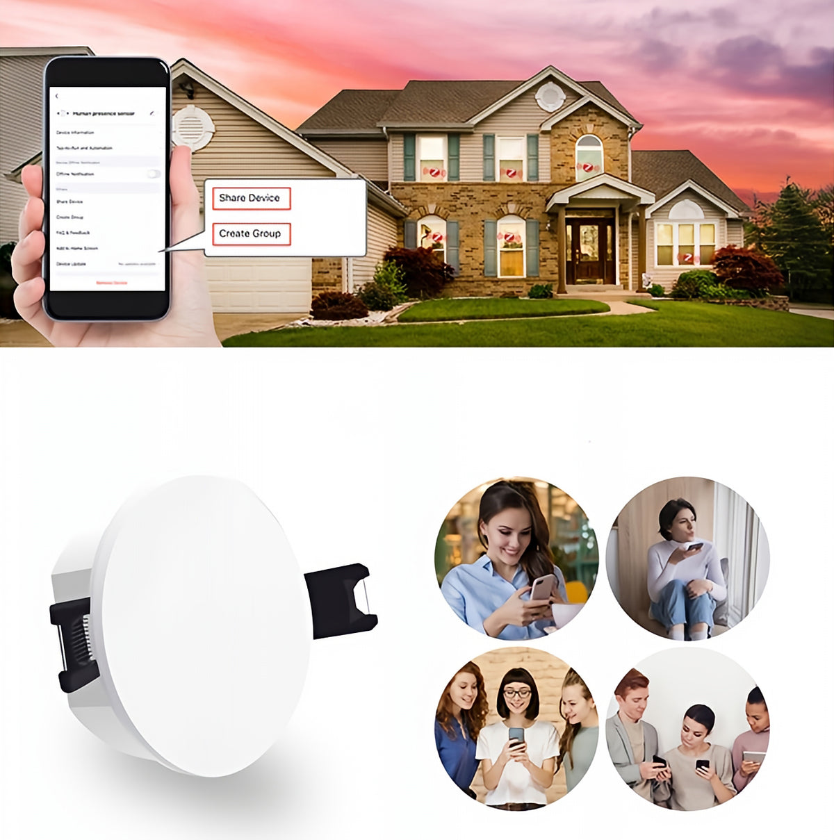 Präsenzsensor Moes ZSS-QY-HP, ZigBee