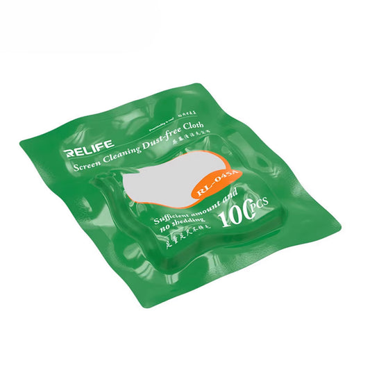 Lingettes de nettoyage sèches Relife RL-045A, lot de 100 pièces
