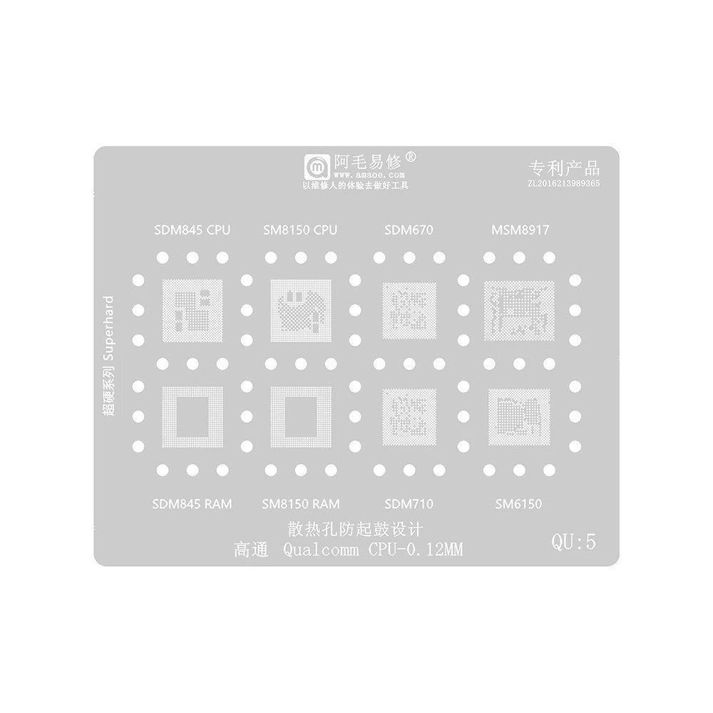 BGA-Sieb Amaoe für CPU Qualcomm QU1-8 Serie