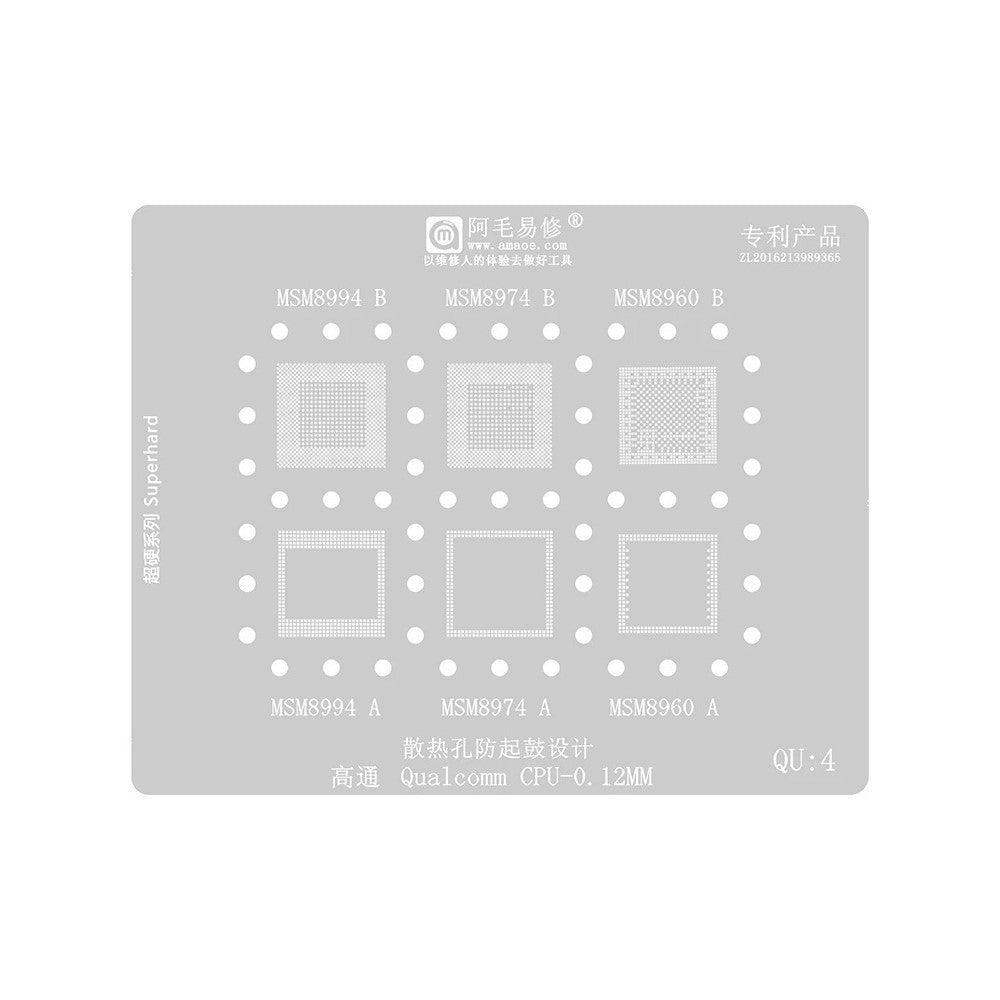 BGA-Sieb Amaoe für CPU Qualcomm QU1-8 Serie
