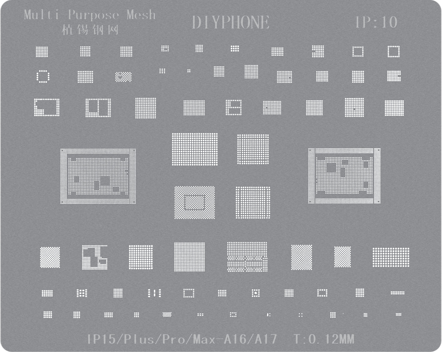 BGA-Schablone DIYPhone für Apple iPhone 15 Serie