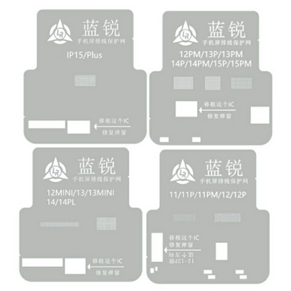 Grille BGA Lanrui pour Apple iPhone 11 - 15 Series