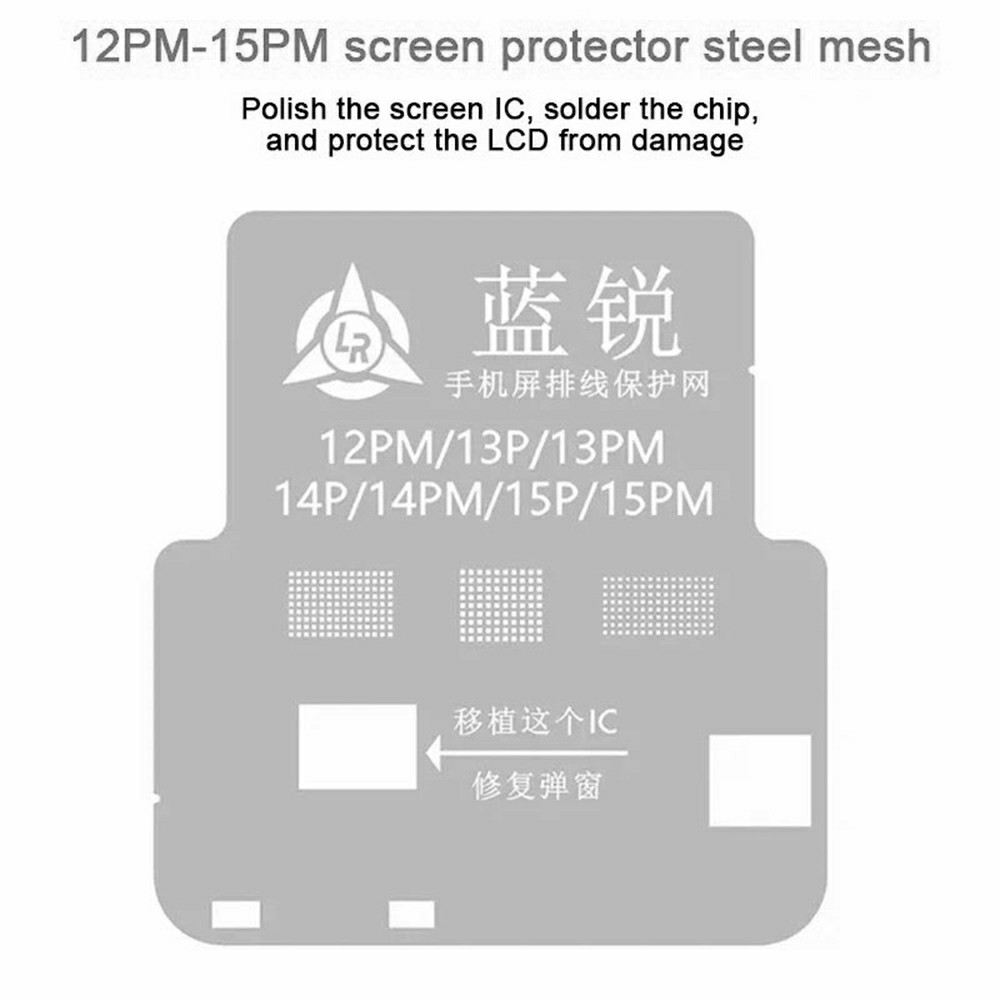 Grille BGA Lanrui pour Apple iPhone 11 - 15 Series