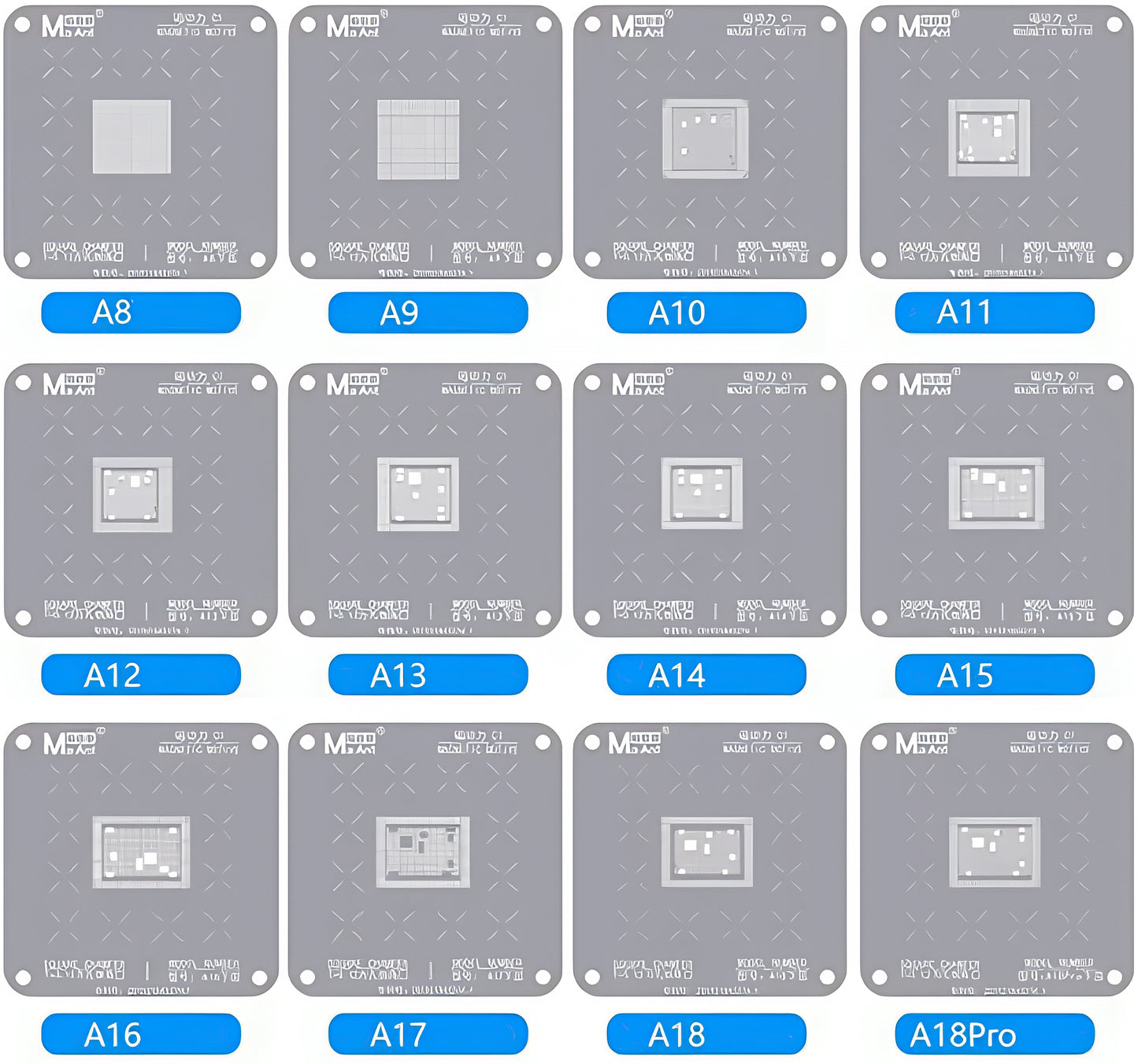 Gabarit BGA MaAnt pour Apple iPhone 6 - 16 Pro Max, CPU