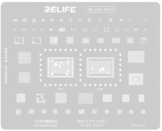 Grille BGA Relife RL-044 IPZ14 pour Apple iPhone 15, CPU