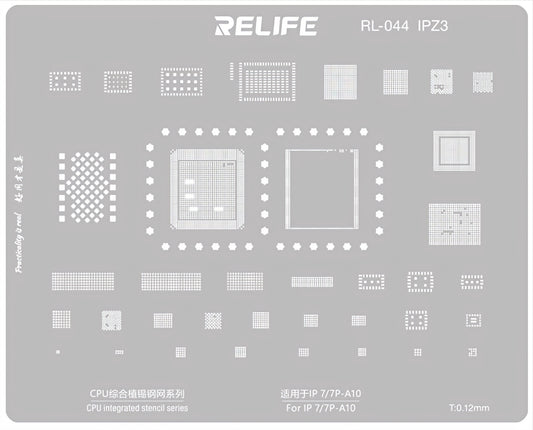 Grille BGA Relife RL-044 IPZ3 pour Apple iPhone 7 / 7 Plus, CPU