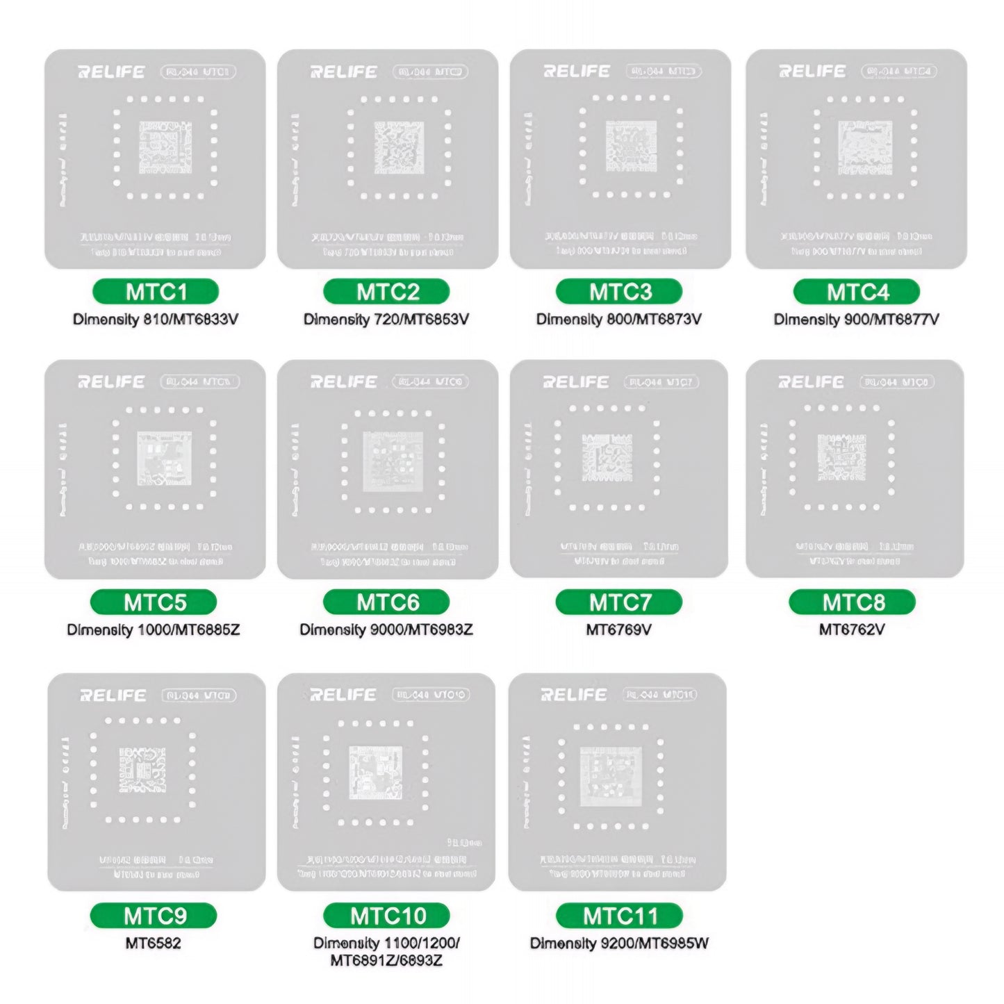 BGA-Schablone Relife RL-044 für Android-CPU