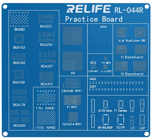 Plaque d’entraînement au travail BGA Relife RL-044R pour la série Apple iPhone
