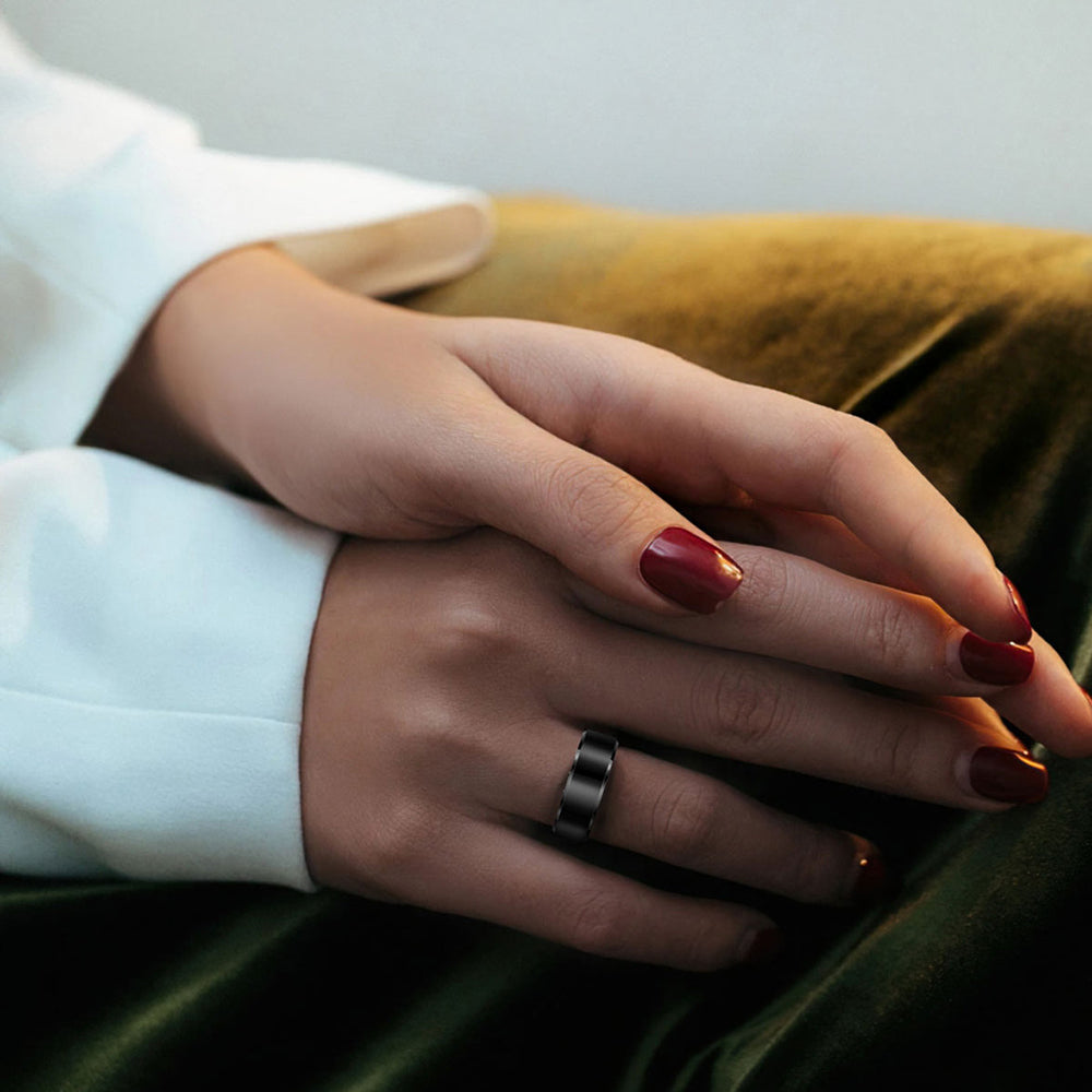 Smart Ring Techsuit R6, Taille 8, Noir