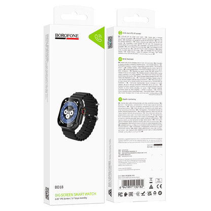 Smartwatch Borofone BD18, Schwarz