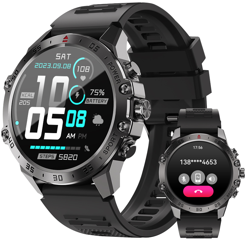 Smartwatch BWOO WA-08, Schwarz