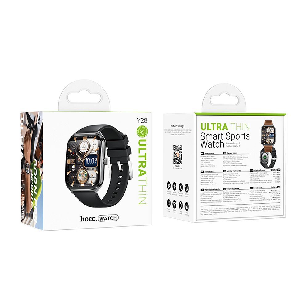Smartwatch HOCO Y28 Call, Noir