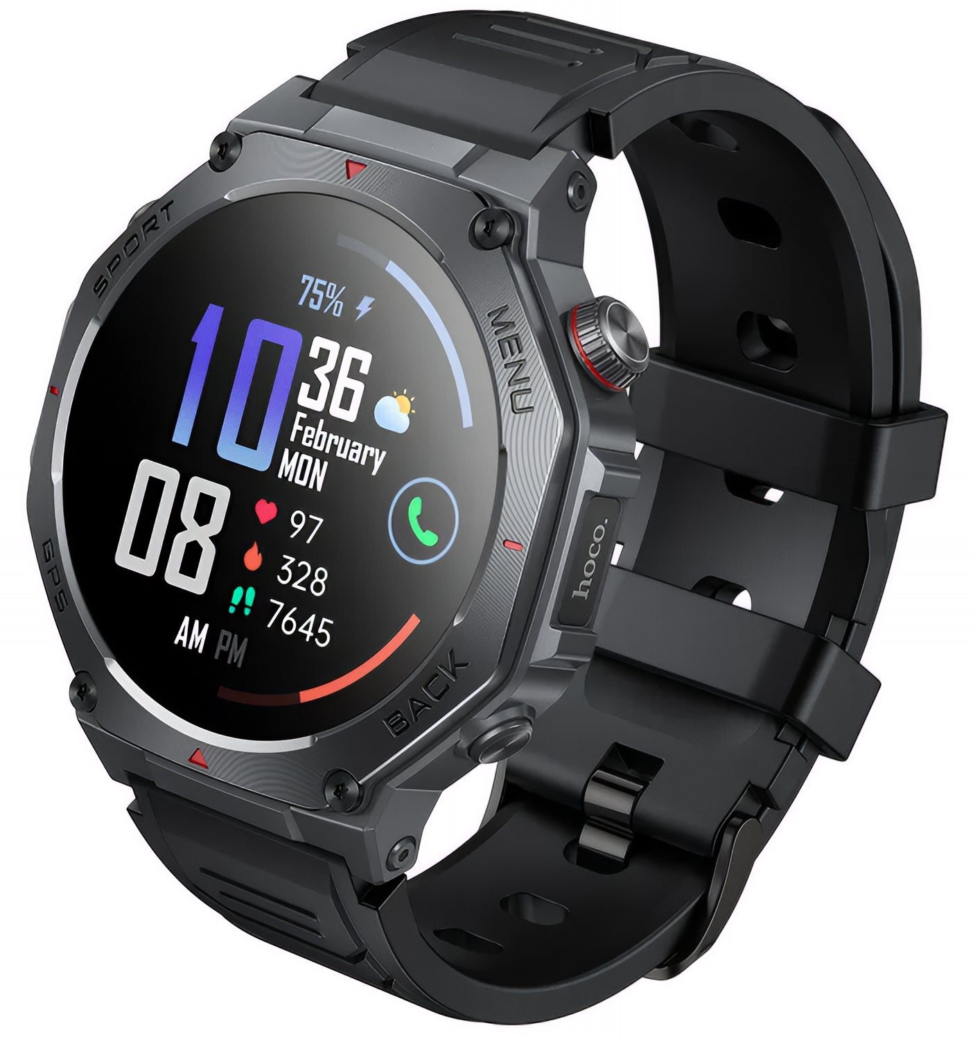 Smartwatch HOCO Y37 Call, Noir