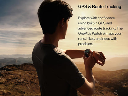 Smartwatch OnePlus Watch 3, 46mm, Schwarz 5491100340