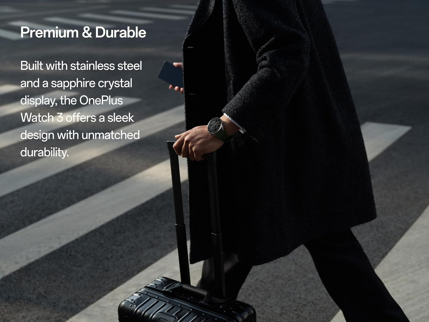 Smartwatch OnePlus Watch 3, 46mm, Schwarz 5491100340