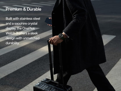 Smartwatch OnePlus Watch 3, 46mm, Schwarz 5491100340