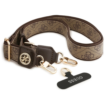 Guess 4G Strass Metall Logo Telefonkordel, Braun