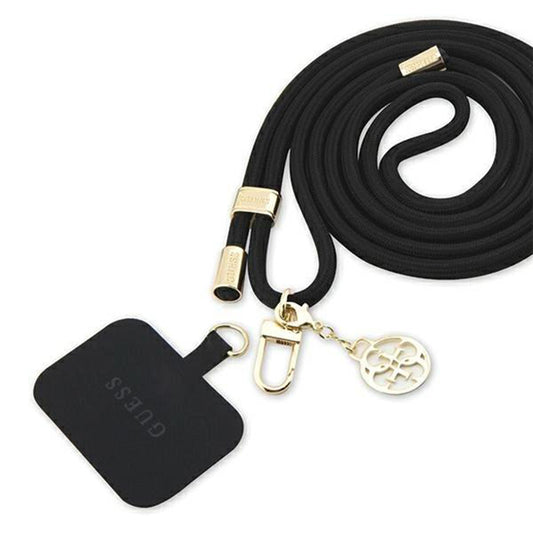 Guess CBDY 4G Charm Telefonkordel, Schwarz