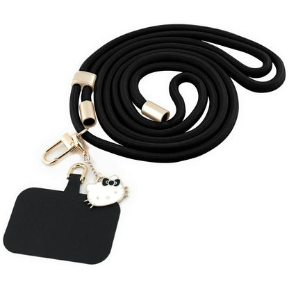 Hello Kitty Crossbody-Handyschnur, Schwarz