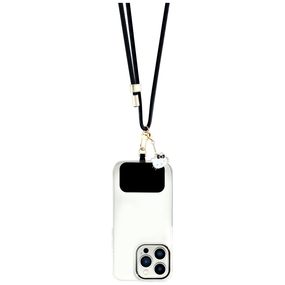 Hello Kitty Crossbody-Handyschnur, Schwarz