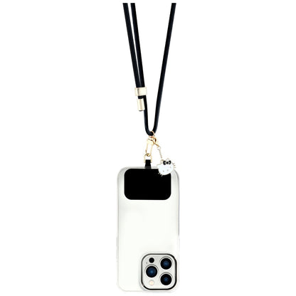 Hello Kitty Crossbody-Handyschnur, Schwarz