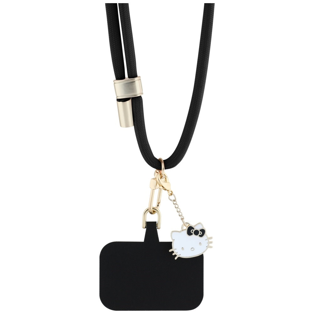 Hello Kitty Crossbody-Handyschnur, Schwarz