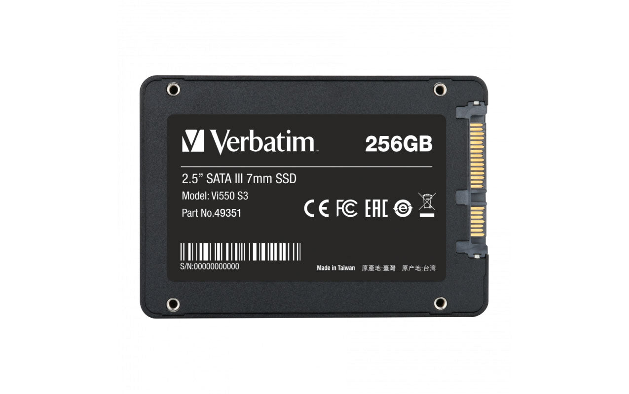 Disque SSD Verbatim VI550 S3, 256 Go, 2,5 pouces, SATA III 49351