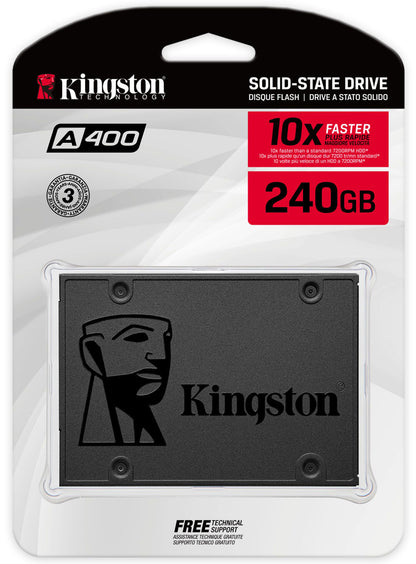 Solid State Drive (SSD) Kingston A400, 240GB, 2,5 pouces, SATA III SA400S37/240G